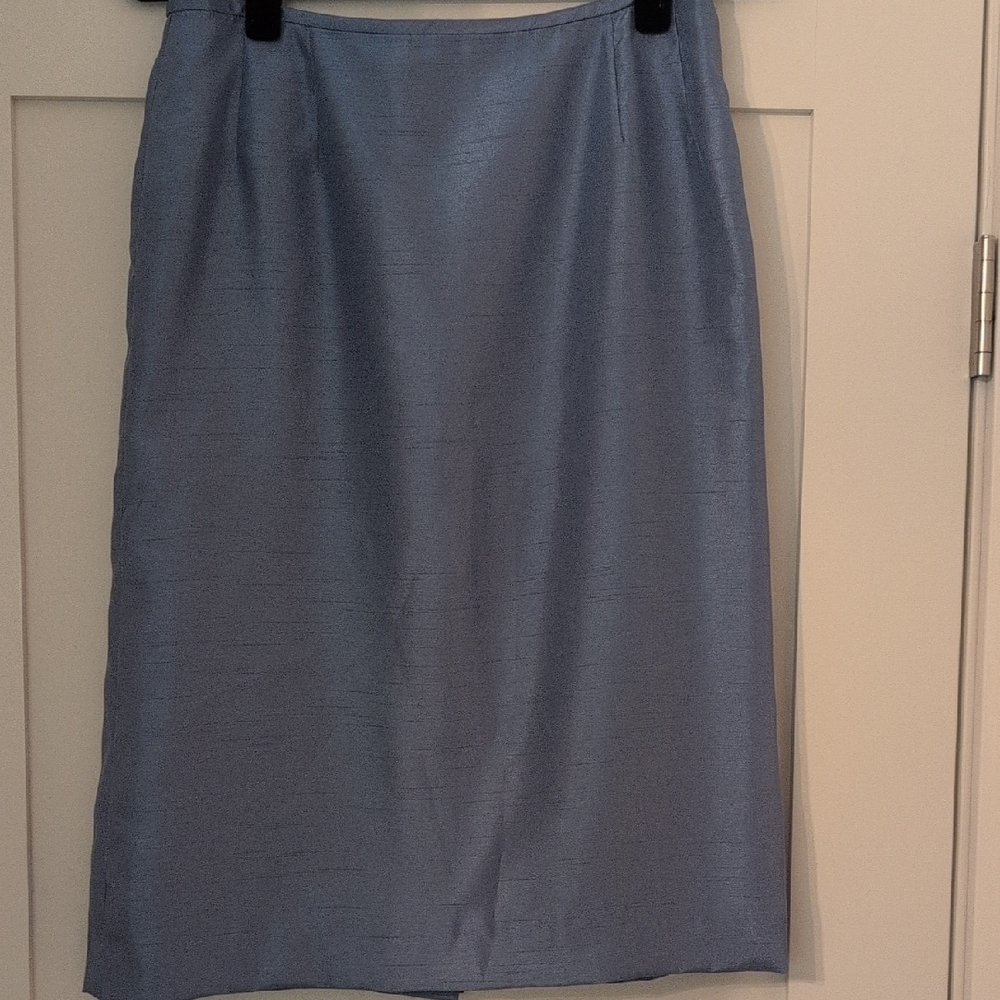 Jones Wear Light Blue Pencil Skirt